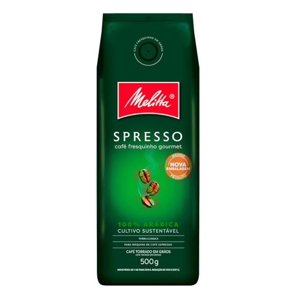 image Café Grãos Spresso 100% Arábica Melitta 500G