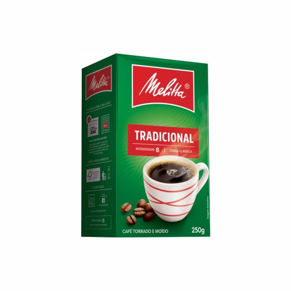 image Café Tradicional 250G Melitta Vácuo