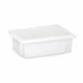 image Caixa Plástica Retangular Com Tampa Branca 10Lt 41 X 29 X 13Cm Biopratika Ref. 0430