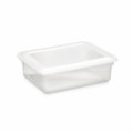 image Caixa Plástica Retangular Com Tampa Branca 5Lt 33 X 21,8 X 10,3Cm Biopratika Ref. 0320