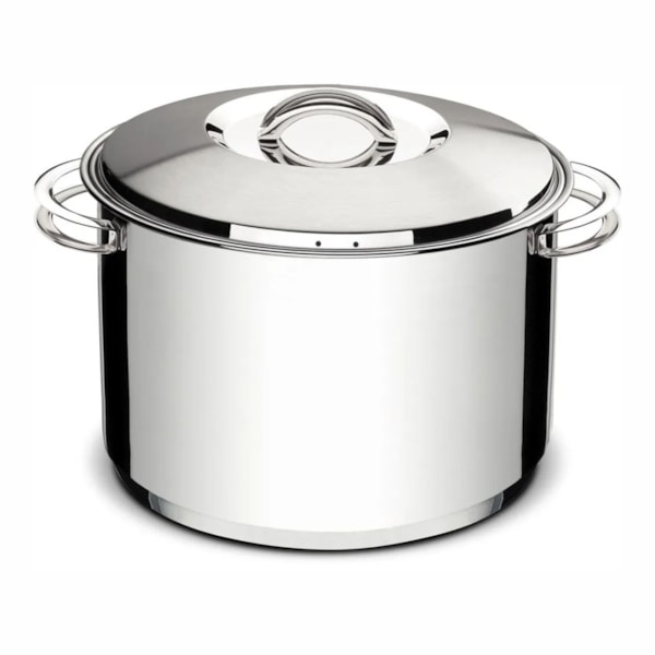 image Caldeirão Aço Inox com Tampa N28 26Cm Alt 11,9L Tramontina Un