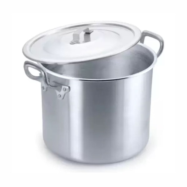 image Caldeirão Com Tampa N34 25,6L Stand Alumínio Nova Real Un