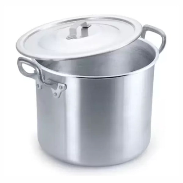 image Caldeirão Com Tampa N40 42L Stand Alumínio Nova Real Un
