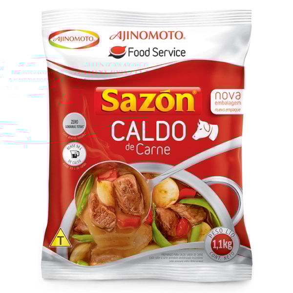 image Caldo De Carne Sazon 1,1Kg Rende 55Lt