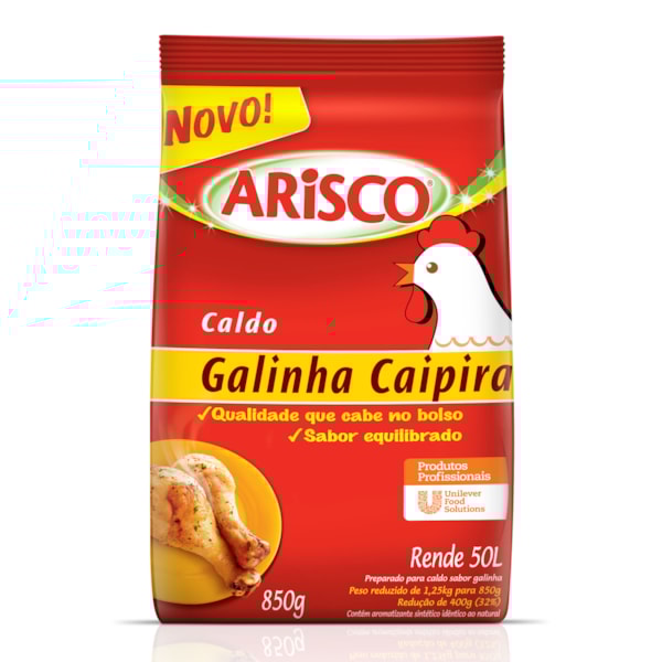 image Caldo De Galinha Caipira Arisco 850G Rende 50Lt