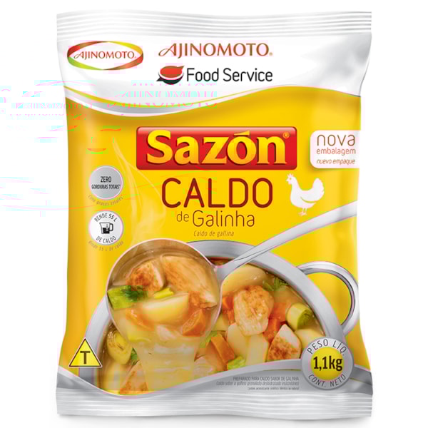 image Caldo De Galinha Sazon 1,1Kg Rende 55Lt