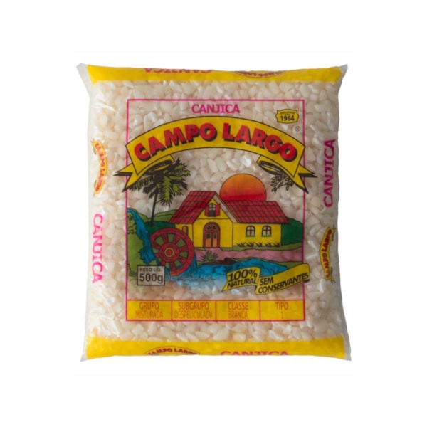 image Canjica De Milho Branca Campo Largo 500G