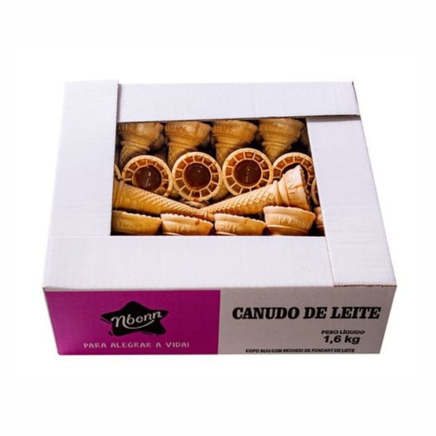 image Canudo De Leite Nbonn 1,6Kg Caixa 50Un