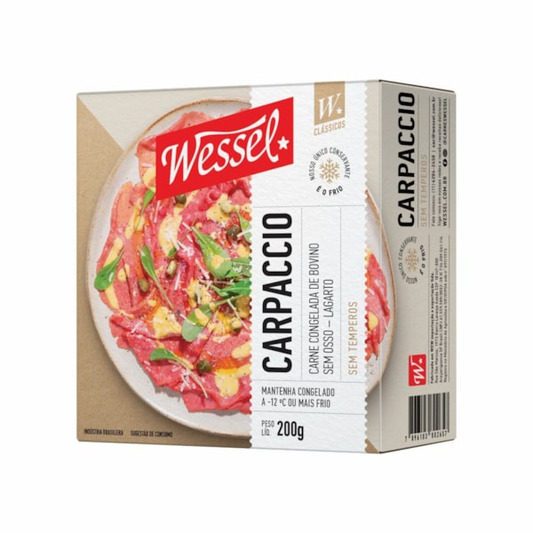image Carpaccio De Lagarto Congelado Cx 200G Wessel