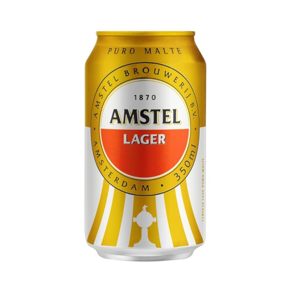image Cerveja Lata 350Ml Amstel Sleek 12Un