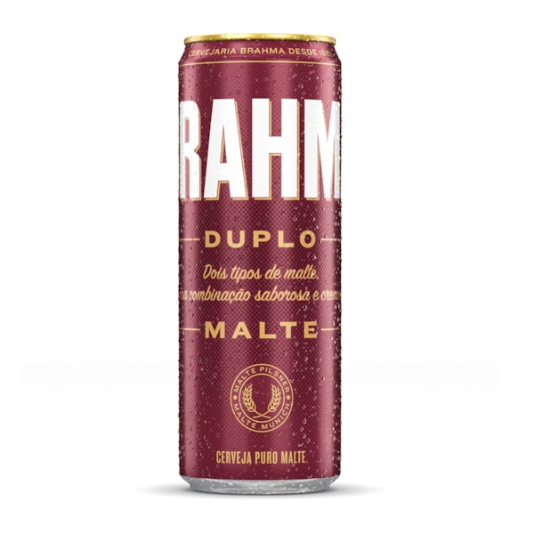 image Cerveja Lata 350Ml Brahma Duplo Malte Sleek 12Un
