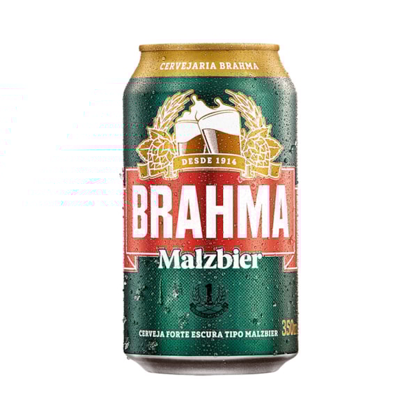 image Cerveja Lata 350Ml Brahma Malzbier 12Un