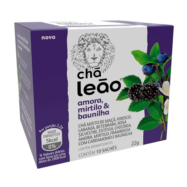 image Chá Amora, Mirtilo E Baunilha Leao 10 Envelopes