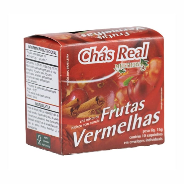 image Chá Frutas Vermelhas Real 10 Envelopes