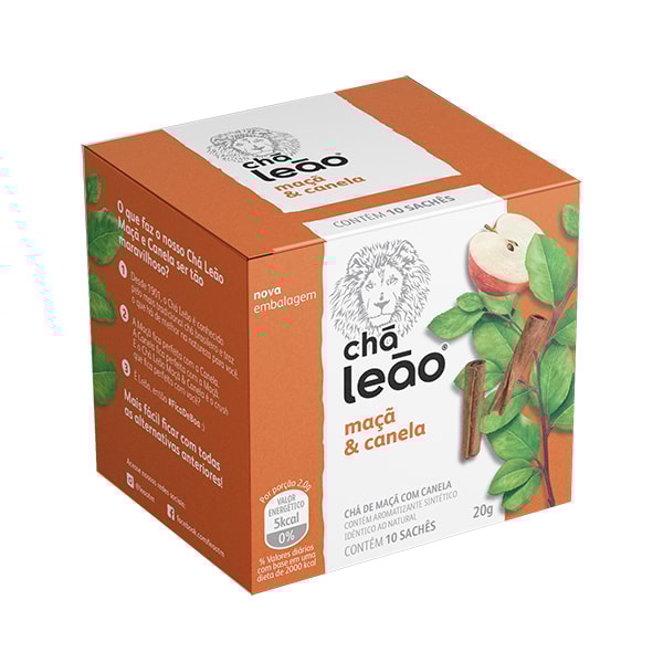 image Chá Maca Com Canela Leao 10 Envelopes