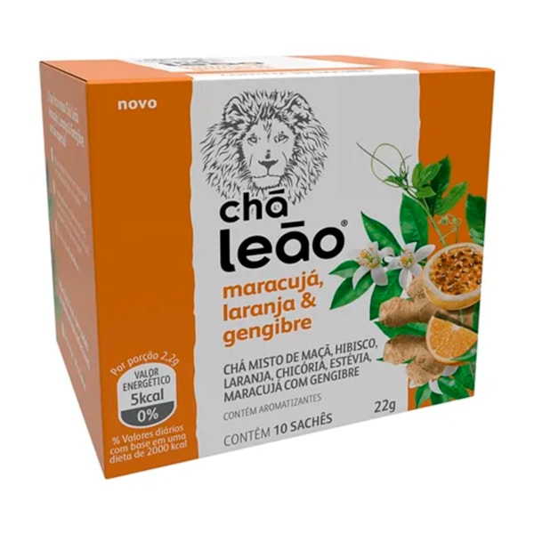 image Chá Maracujá, Laranja E Gengibre Leao 10 Envelopes