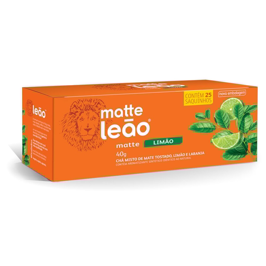 image Chá Mate Com Limão Leao 25Un