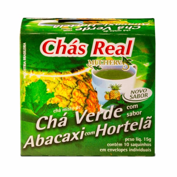 image Chá Verde Abacaxi C/Hortelã Real 10 Envelopes