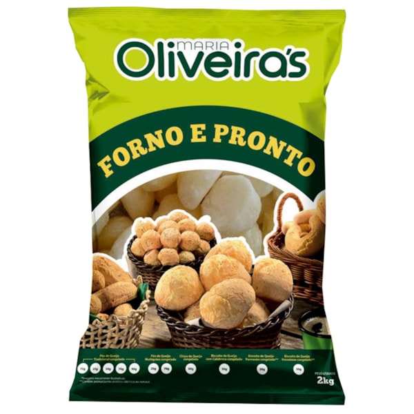 image Chipa Com Queijo Congelada 50G Delicioli 2Kg