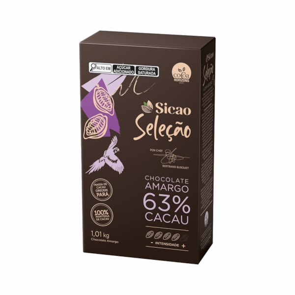 image Chocolate Amargo 63% Cacau Gotas 1,01Kg Sicao Seleção
