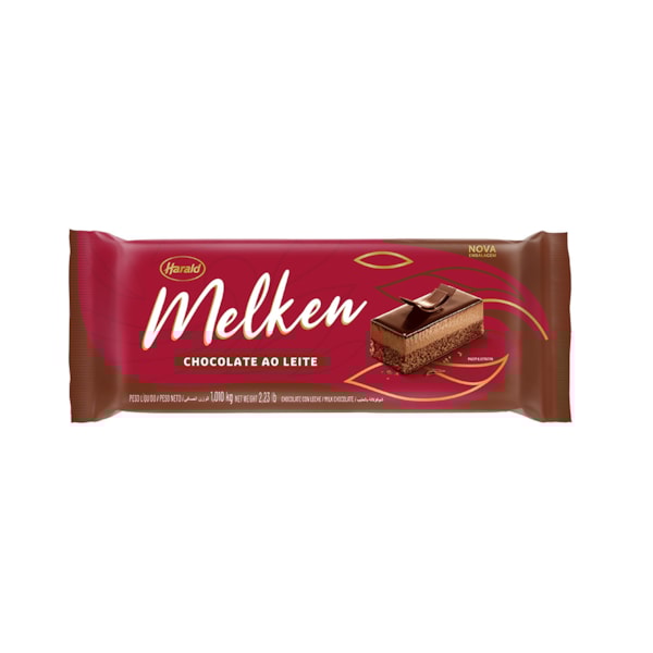 image Chocolate Ao Leite Barra 1,01Kg Melken Harald
