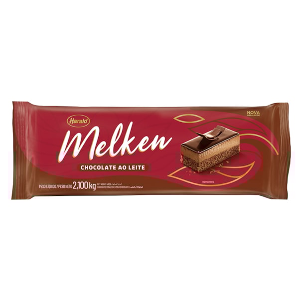 image Chocolate Ao Leite Barra 2,1Kg Melken Harald