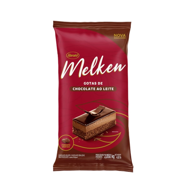 image Chocolate Ao Leite Gotas 2,05Kg Melken Harald