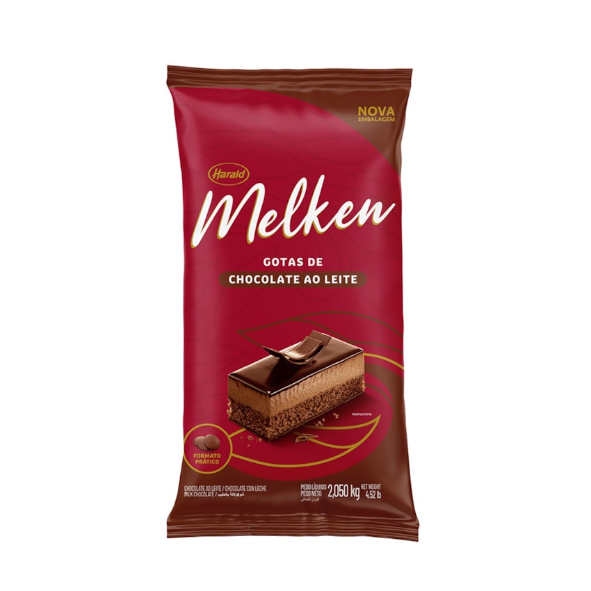 image Chocolate Ao Leite Gotas 2,05Kg Melken Harald