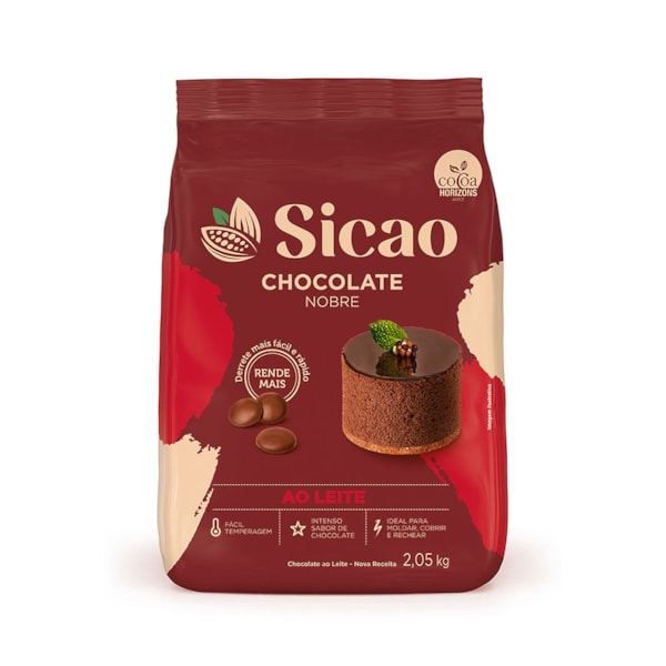 image Chocolate Ao Leite Gotas 2,05Kg Sicao Nobre