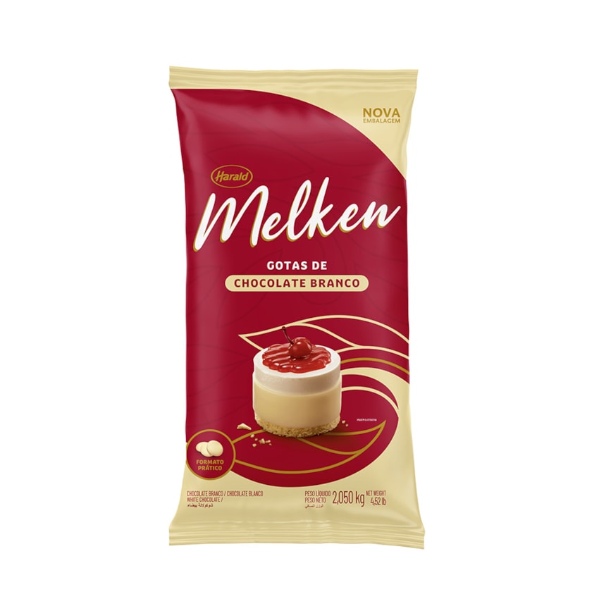image Chocolate Branco Gotas 2,05Kg Melken Harald