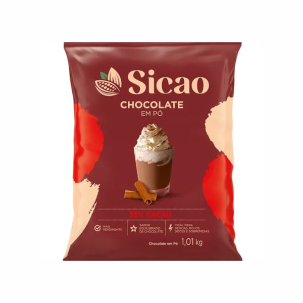 image Chocolate Pó 33% Cacau Sicao 1,01Kg