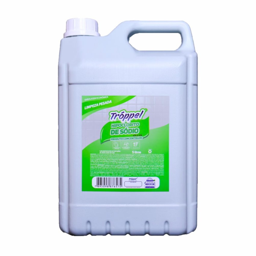 image Cloro Liquido - Hipoclorito De Sódio 10%  A 12% - Troppel 5Lt