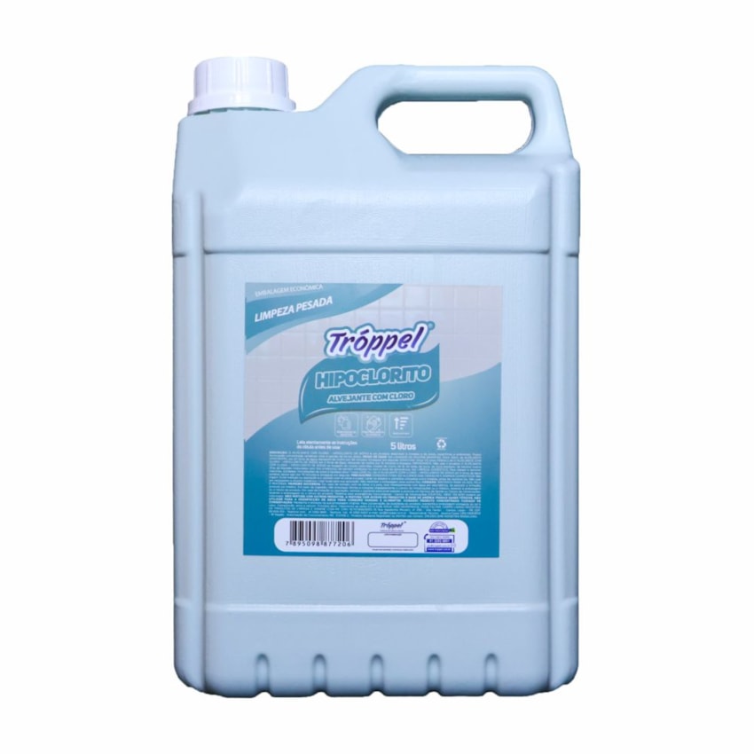 image Cloro Liquido - Hipoclorito De Sódio 5,5% - Troppel 5Lt