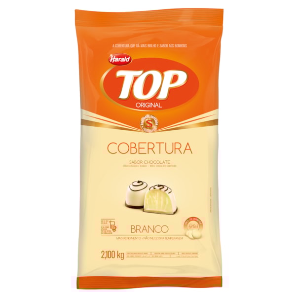image Cobertura Chocolate Branco Gotas 2,05Kg Top Harald