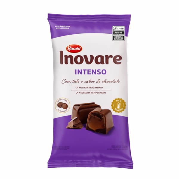 image Cobertura Chocolate Intenso Gotas Inovare 2,05Kg Harald