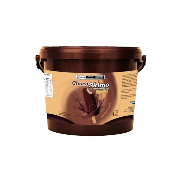 image Cobertura Chocoskimo Meio Amargo Essencial Doremus 4 kg