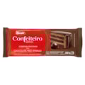 image Cobertura Fracionada Chocolate Meio Amargo Barra 1,01Kg Confeiteiro Harald