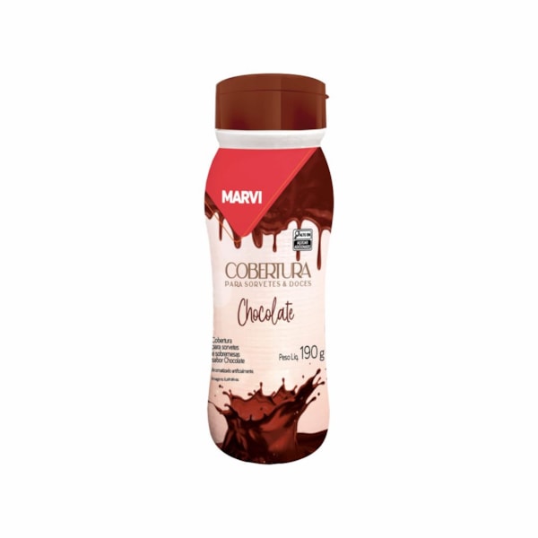 image Cobertura P/Sorvete Chocolate Marvi 190G