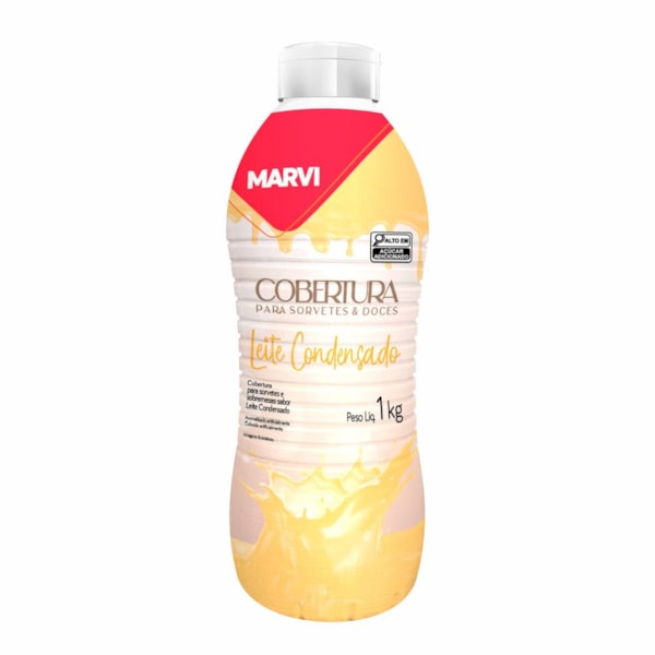 image Cobertura P/Sorvete Leite Condensado Marvi 1Kg