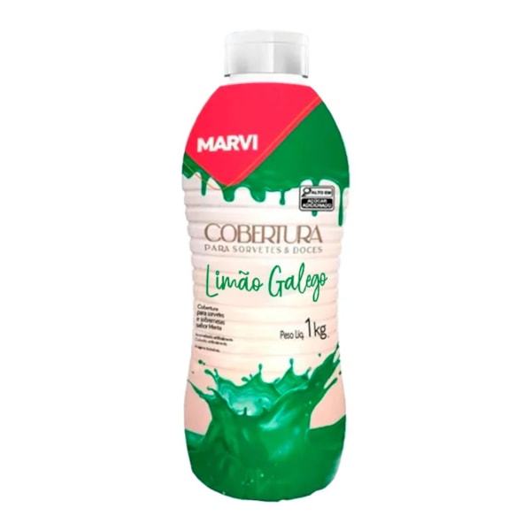 image Cobertura P/Sorvete Limão Galego Marvi 1Kg