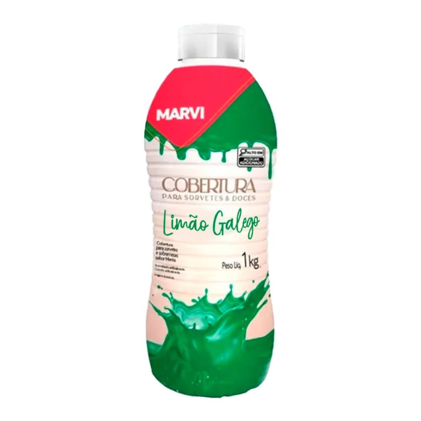 image Cobertura P/Sorvete Limão Galego Marvi 1Kg