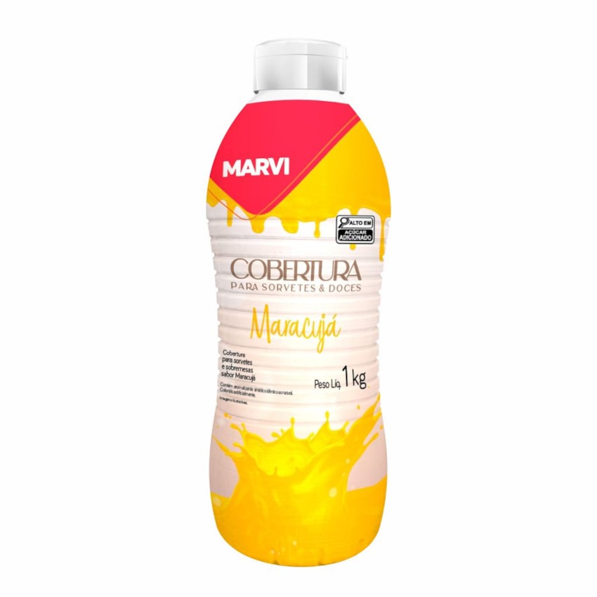 image Cobertura P/Sorvete Maracujá Marvi 1Kg