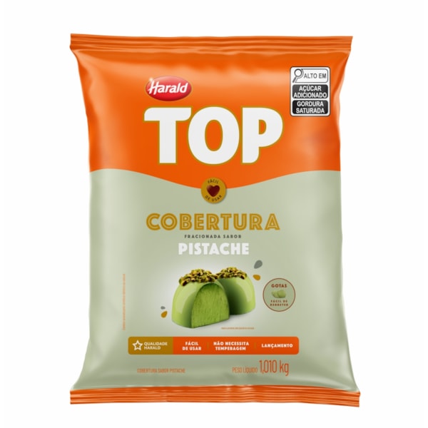 image COBERTURA PISTACHE GOTAS 1,01KG TOP HARALD