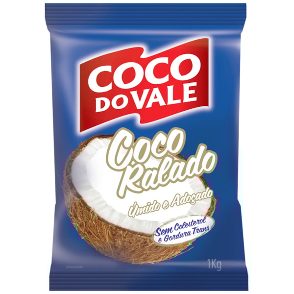 image Coco Ralado 1Kg Úmido E Adoçado Coco Do Vale