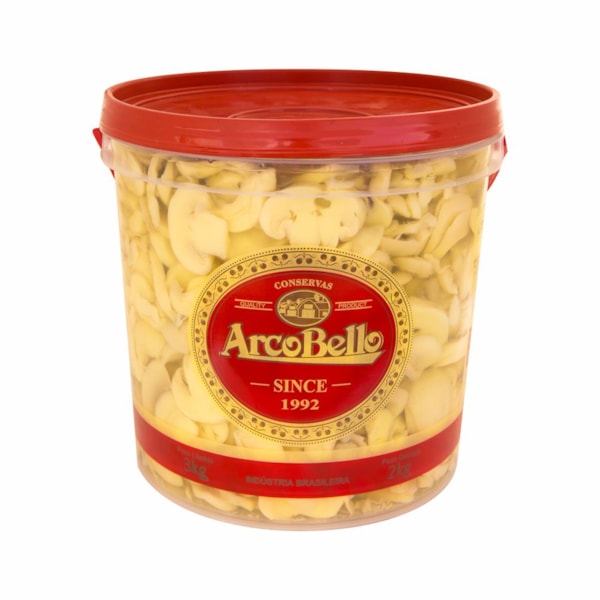 image Cogumelo Champignon Fatiado Arcobello 2Kg