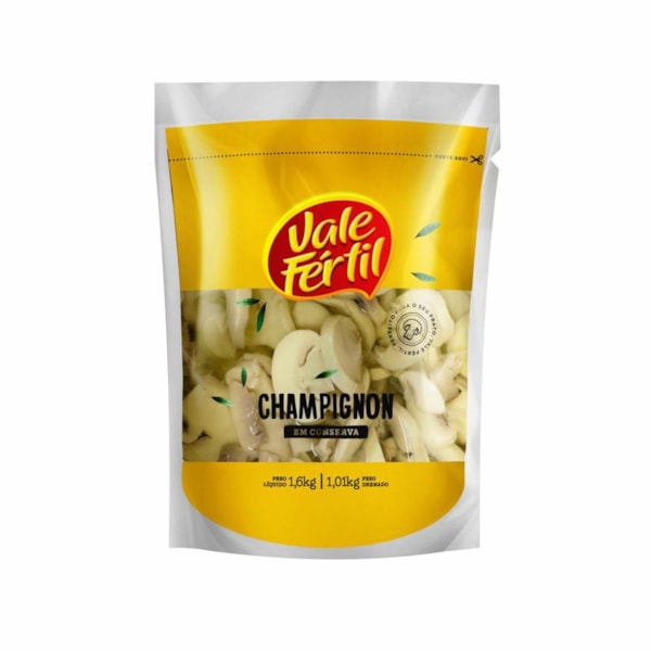 image Cogumelo Champignon Fatiado Vale Fértil Bag 1,01Kg