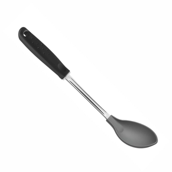 image Colher Para Servir Nylon Cabo Preto 33Cm Tramontina Un