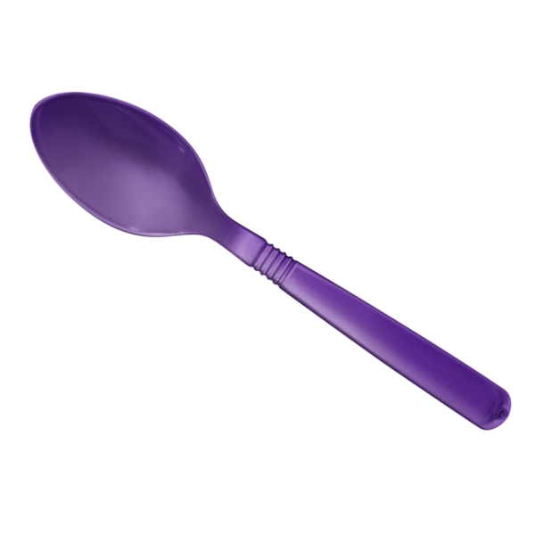 image Colher Refeição Forte Roxa Strawplast 500Un