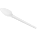 image Colher Sobremesa Branca Strawplast 1.000Un
