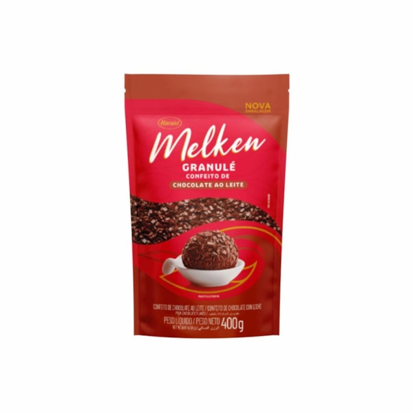 image Confeito de Chocolate ao Leite 400 Gr Granule Melken Harald